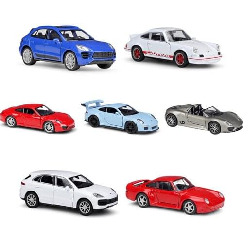 WELLY 1:36 Porsche 911 Carrera S alloy car model machine Simulation Collection toy pull-back vehicle Gift collection