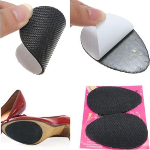 New ! Anti-Slip Self-Adhesive Shoes Mat High Heel Sole Protector Rubber Pads Cushion Non Slip Insole Forefoot High Heels Sticker