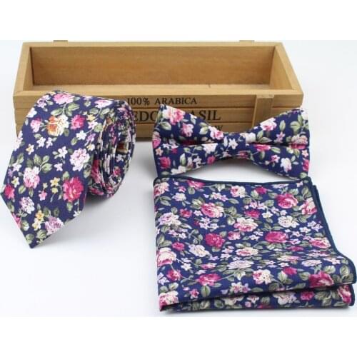 New Style Mens Designer Skinny Flower Rose Paisley Necktie Bowtie Pocket Square Tie Bow Ties Handkerchief Butterfly Set Lots