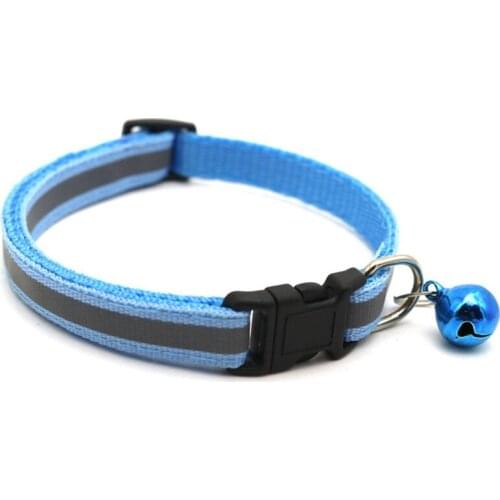 Pet Collar Reflective Pet Bell Collar Adjustable Size Suitable for Cats and Small Dogs Pet Supplies Basic Collars