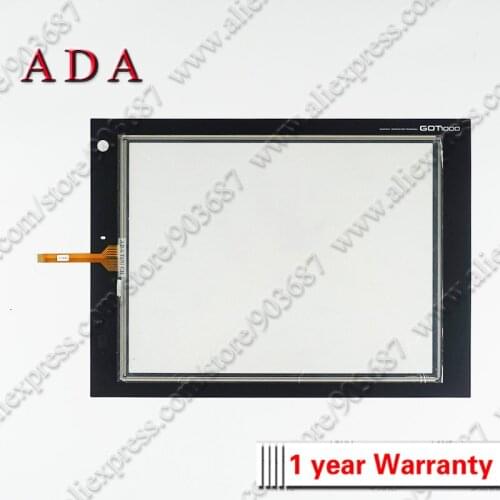 Touch Screen Panel Glass Digitizer for Mitsubishi GT1595-XTBA GT1595-XTBD Touchscreen Panel with Front Overlay Protective Film