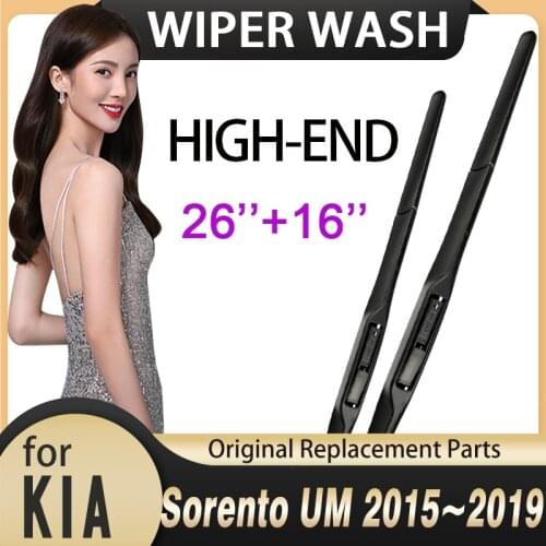 Car Wiper Blade for KIA Sorento 2015~2019 Sorento Prime UM MK3 Windscreen Windshield Wipers Blades Car Accessories Stickers