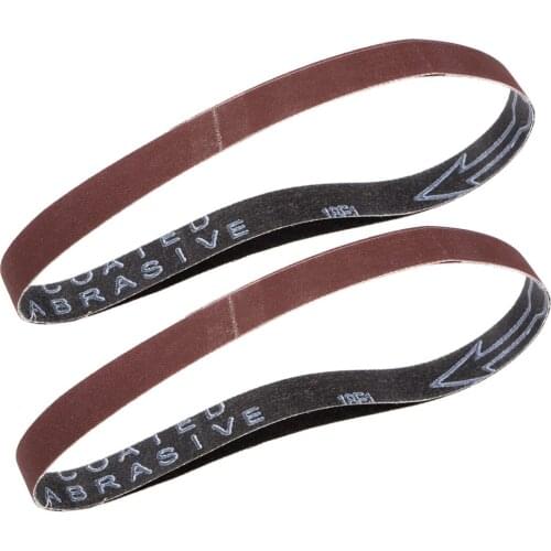 Uxcell 1/2-inch X 18-inch(15mm X 452mm) Sanding Belt 600 Grit Aluminum Oxide to wood, plastic, fiberglass steel metals 4pcs