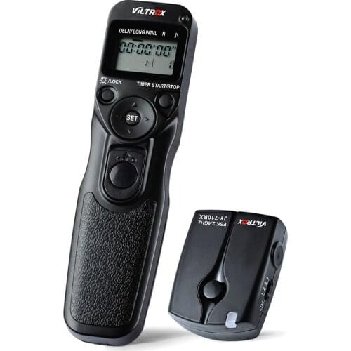 VILTROX JY-710 2.4GHZ FSK Wireless Remote Shutter Controller Time Lapse Intervalometer Timer w/C1 Cable for Canon 300D 400D 500D