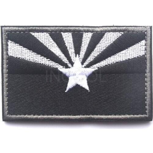 Embroidery Patch USA Arizona State Flag Patch Tactical Emblem Badges Appliques Embroidered Patches For Jacket Backpack