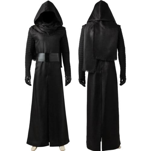 Adult Men Halloween Star : The Force Awakens Kylo Ren Clothes Cosplay Costume Outfit Party Full Props Suit