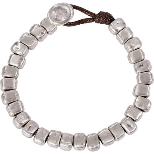 S990 pure silver vintage personal Korean style graceful and fashionable womens sterling silver bracelet carrying strap