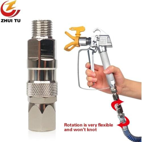 ZHUI TU Airless Spray Gun Hose Swivel Joint High Quality Universal Airless Sprayer High Pressure Pipe Connector Accessories