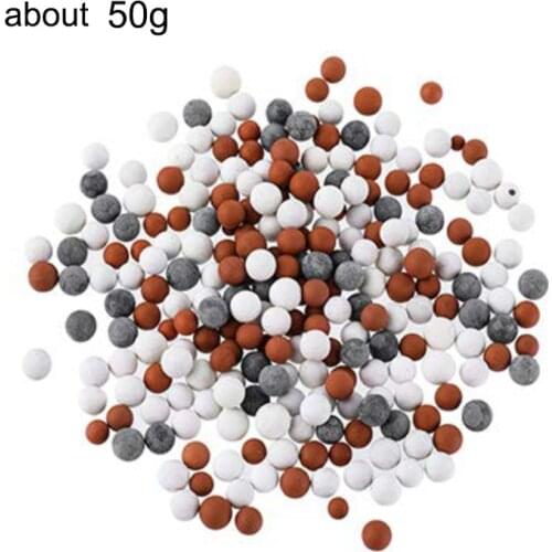 Hot Bathroom Shower Head Replacement Beads Filter Energy Anion Mineralized Negative Ions Ceramic Balls Water Accessory