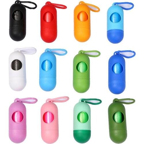 Cute Pet Dog Poop Bag Dispenser Waste Garbage Holder Dispensers Poop Bags Set Pets Dogs Trash Cleaning Dog Toy Supplies 1pc
