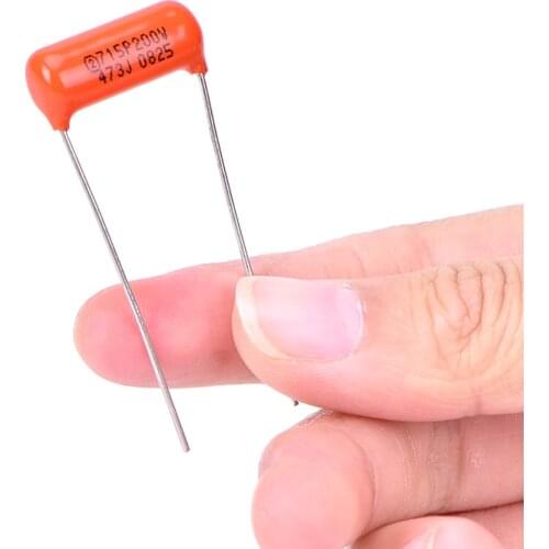 1pc 200V Sprague Red Drop Guitar Bass Tone Capacitors 0.047uf Film Foil