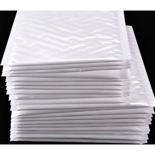 10Pcs Practical Poly Bubble Mailers Padded Envelopes Shipping Bags Self Seal Shockproof Bubble Film Envelope Organizer Bag