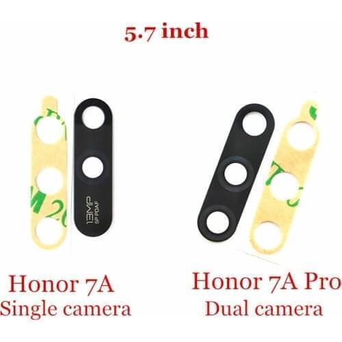 2x New Original Rear Back Camera Glass Lens with Stickers For 5.7" Huawei Honor 7A Pro