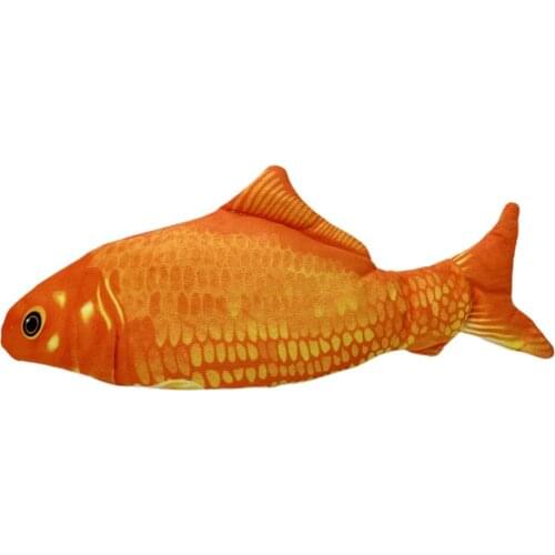 30cm Cat Toy Fish USB Electric Charging Simulation Dancing Jumping Moving Floppy Fish Cat Toy Electronic Fish For Cats Toys