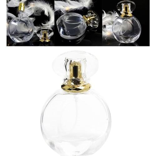 50ml Refillable Empty Clear Glass Fine Mist Perfume Bottle Container Atomizer Car Decor