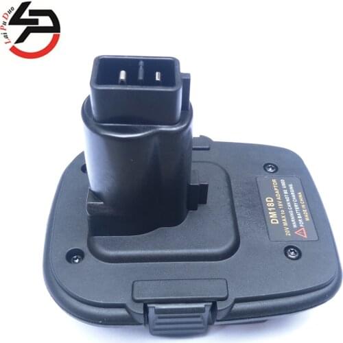 18V/20V Convertor Adapter Lithium Ion Battery for DC9096 DC9098 DE9096 18V Battery DM18D Battery Adapter with USB for Dewalt