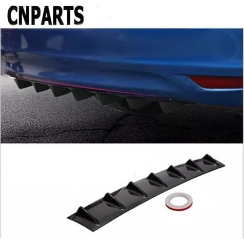 CNPARTS For Volvo S60 V70 XC90 Subaru Forester Peugeot 307 206 308 407 Car Rear Bumper 3D Cool Shark Spoiler Stickers