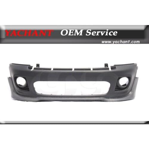 Car-Styling Portion Carbon Fiber Body kit Fit For 06-13 R56 R57 R58 R59 John Cooper Works Style FRP Front Bumper w/ Carbon Lip