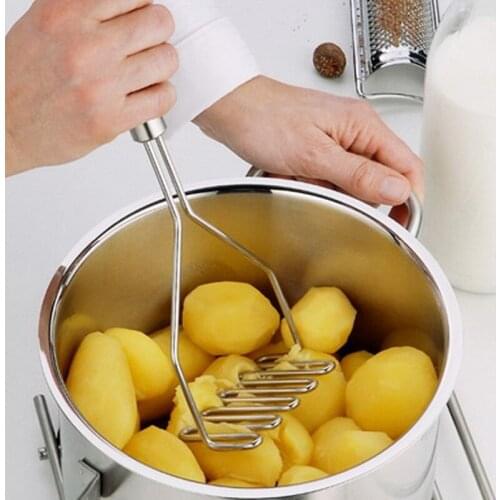 Stainless Multifunction Potato Masher Mould Vegetable Fruit Crusher Kitchen Tool