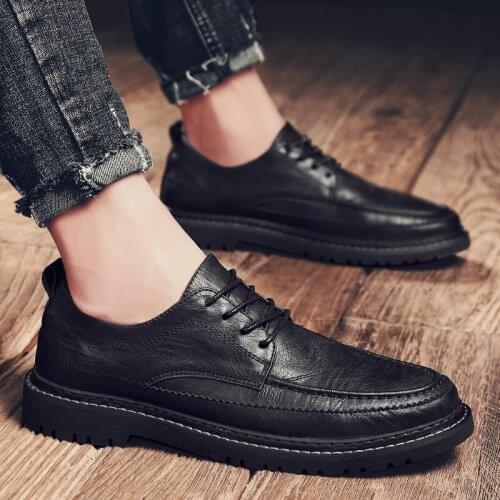 Zapatos Hombre Casual Cuero Men Casual Fashion Shoes Autumn Mens Leisure Moccasins Leather For Athletic Boots Sneakers