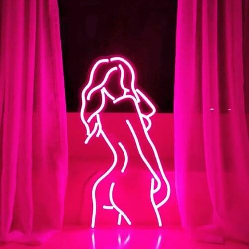 Lady Back Girls Custom LED Neon Light Signs Decoration For Room Birthday Party Wedding Decoration bar pub game Wall decor