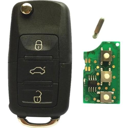 70% New Arrival!!! ID48 Chip 3 Buttons 434MHz Car Remote Key for Caddy Eos Golf Plus 1K0 959 753 G