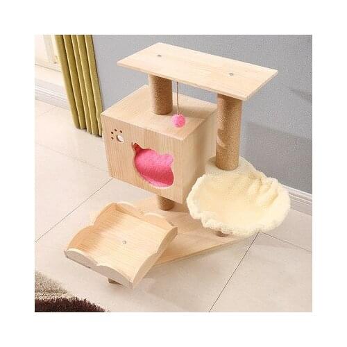 Cat Climbing Frame Cat Toys Cat Jumping Platform Cat Scratching Post Wooden Cat Nest Cat Toys Pet Supplies Cat Shelves