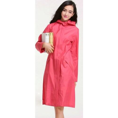 High Quality Fashion Ponch Personality Rain Coat Solid Zipper Waterproof Adult Raincoats Women Outdoor Rainwear Jacket