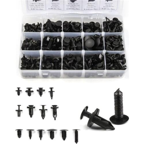 300Pcs Car Clips Plastic Decorative Buckle Bumper Piercing Nail Nylon Door Plate Screw Boxed Car Clips