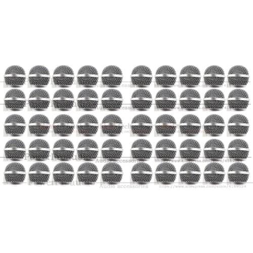 50 pcs New Replacement Ball Head Mesh Microphone Grille for Shure SM58 SM58S SM58LC BETA58 BETA58A