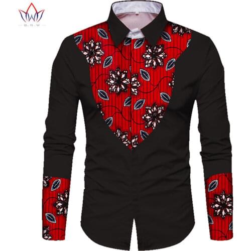 Trending Men African Fashion Dashiki Design Print Shirt Mandarin Collar Personal Customized African Dashiki Men Clothes WYN352