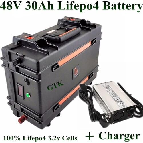 48v 30AH LiFePO4 Battery Pack 1500W 24v 50ah Electric bike Scooter 2000w 3000w waterproof case suitcas Super Long life +charger