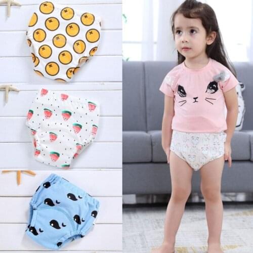 Baby Cotton Diaper Washable Waterproof Training Pants Infant Newborn Shorts Underwear Cloth Diapers Nappies Reusable Panties