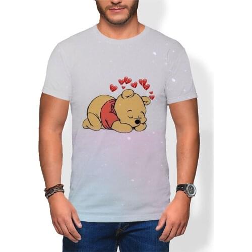 Boy Girl Kids Cartoon Winnie the Pooh T-shrts Summer 3D Printed Casual Men Tee Shirt Cute Fashion Disney Anime Tops