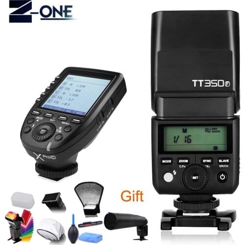GODOX Mini TT350F Speedlite TTL HSS 2.4GHz 1/8000 s GN36 Flash Pocket lights TT350 + Xpro-F Trigger for Fujifilm fuji Cameras