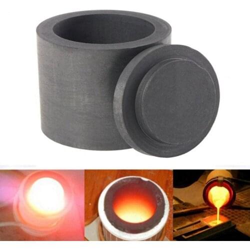 Pure Graphite Crucible Cup Propane Torch Melting Gold Silver Copper Metal
