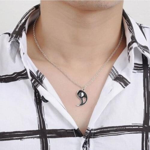 Exquisite Simple Universal Necklace for Men and Women Couples Fantasy Geometry Tai Chi Beautiful Multi-color Best Gift Jewelry