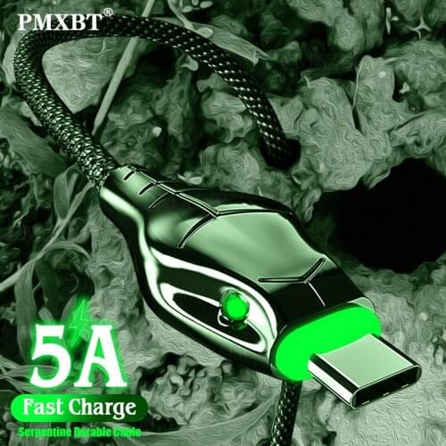 USB Type C Cable For Samsung S20 S10 5A Fast Charging USB-C Data Cable For Xiaomi Redmi K30 mi 8 5 Pro Mobile Phone Type-c Cable