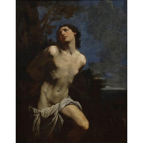 Wholesale painting # HOME Church Religious ART Guido Reni Saint Sebastian PRINT PAINTING ON CANVAS