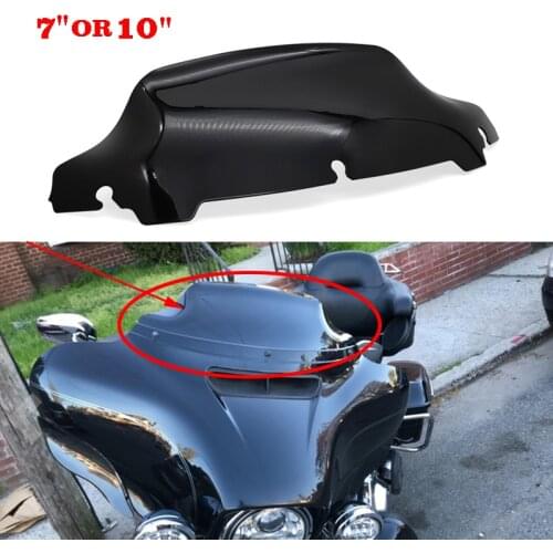 7" Wave Windshield Windscreen For Harley Touring Street Electra Glide / Ultra Limited /Tri Glide FLHT FLHX FLHXS 14-19