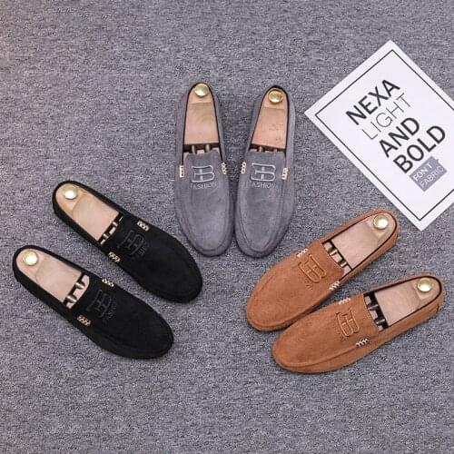 Mens Loafers Leather Luxury Designer Spring Summer Moccasins Men Loafer Suede Casual Shoes Men Flats Lightweight Driving Shoes