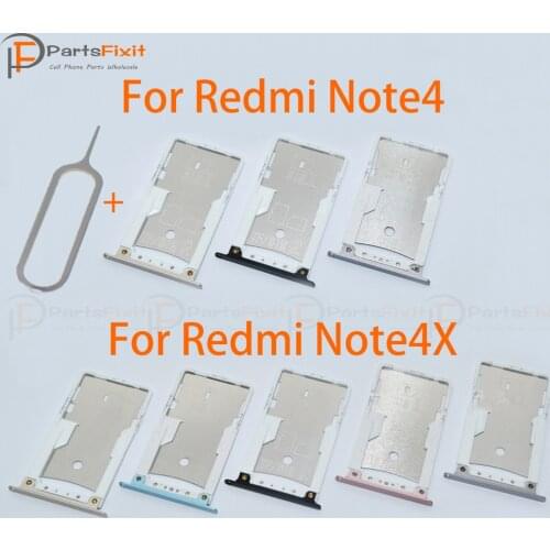 For Redmi note4 note 4X SIM Card Tray SIM Card Holder SIM Slot Holder Slot Tray Container Adapter Replacement