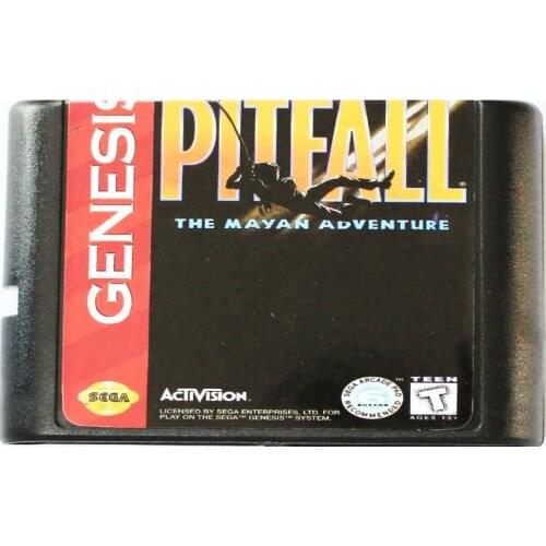 Pitfall The Mayan Adventure 16 bit MD Game Card For Sega Mega Drive For SEGA Genesis