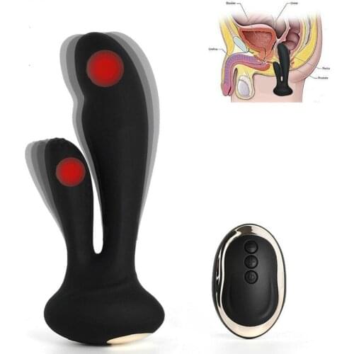 10 Modes Male Prostate Massager Vibrator Wireless Remote Control Waterproof Female P-G spot Anal Adult Sex Toys