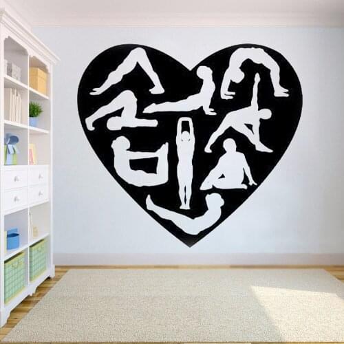 Yoga Wall Decal Namaste Relax Decals decoration bathroom Yoga Decals Logo Hindu Art Vinyl Bedroom Livingroom Sticker HY647