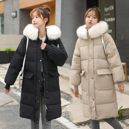 2021New Fashion Women Winter Jacket Cotton Padded Warm Thicken Ladies Coat Long Coats Parka Womens Jackets Casual Loose Outwear