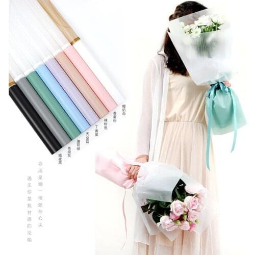 New Korean Style Waterproof Paper Wrapping Flower Wrap Paper Double color Christmas Wedding Gift Wrapping Paper