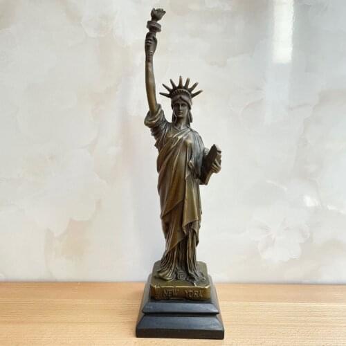 Famous Statue of Liberty Art Hot Casting Collectible Bronze Sculpture Home Office Decoration Birthday Gifts