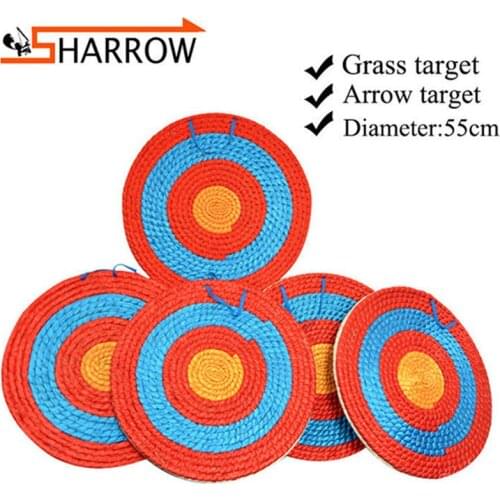1pc 55cm Grass Target 4-10cm Thickness Straw Target Board Bow And Arrow Shooting Darts Catapult Target Props Archery Accessories