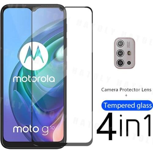 2.5D Screen Protector For Motorola Moto G10 Tempered Glass 9H Phone Film For Moto G10 Protective Camera Lens Film For Moto G10